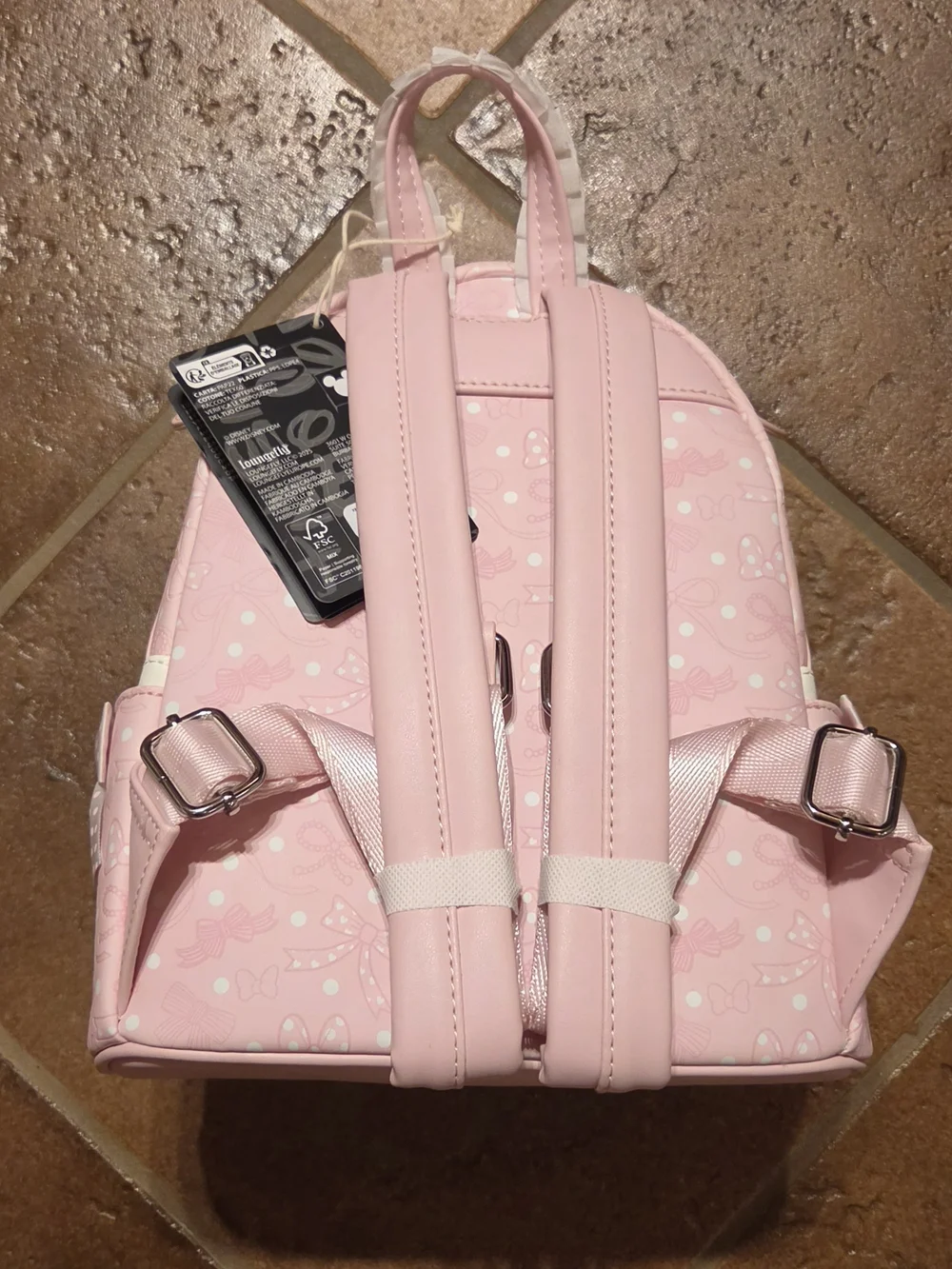 Loungefly Disney Minnie Mouse Debossed Bows Mini Backpack